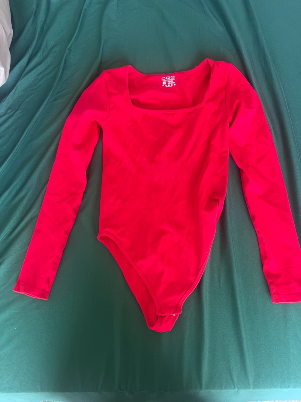 Uniqlo Hot Pink Long-Sleeve Kids One-Piece Bodysuit